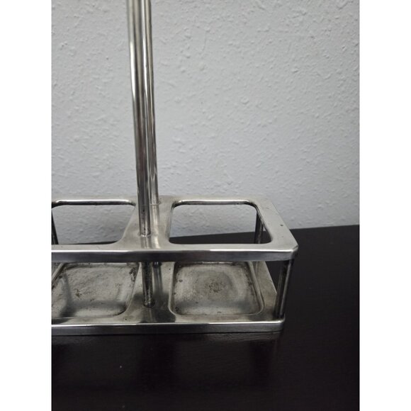 Vintage Benedict Indestructo Silver Soldered Cruet 1286 Oil & Vinegar Set USA - Picture 9 of 12